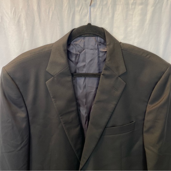 Jos. A. Bank Reserve Reda Italian 100% Wool Super 110’s Black Blazer Size 44S - Picture 3 of 16